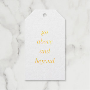 Go Above And Beyond Foil Gift Tag