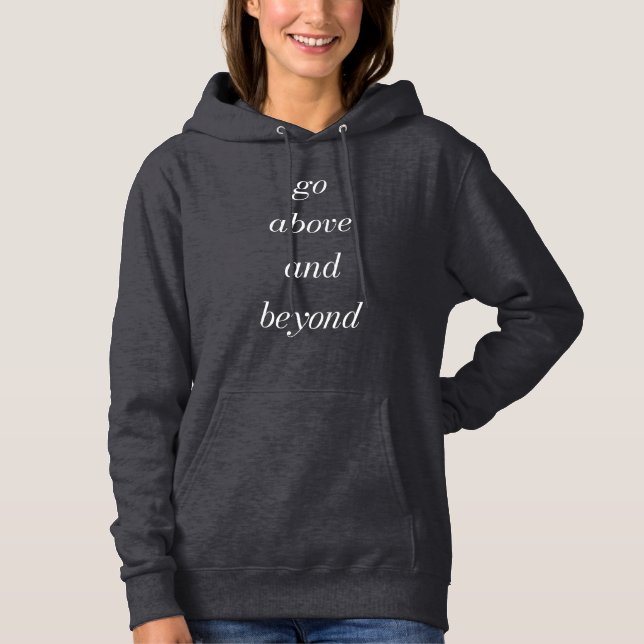 Go Above And Beyond Women's Basic Hoodie (Front)