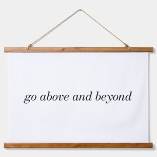 Go Above And Beyond Wood Topped Wall Tapestry