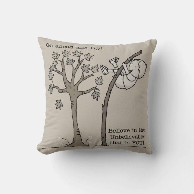 Go Ahead and Try Cushion (Front)