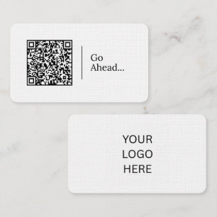 Go Ahead... Customisable QR code And Logo Business Card