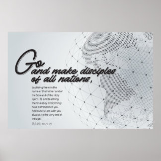 Go and make disciples to all nations poster