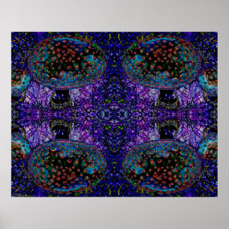 "Go Ask Alice" Abstract Psychedelic Mushroom Art Poster