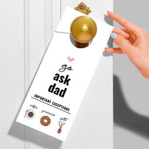 Go Ask Dad Door Hanger