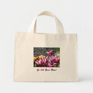 Go Ask Your Mum! Tote bag gifts Purple Tulips