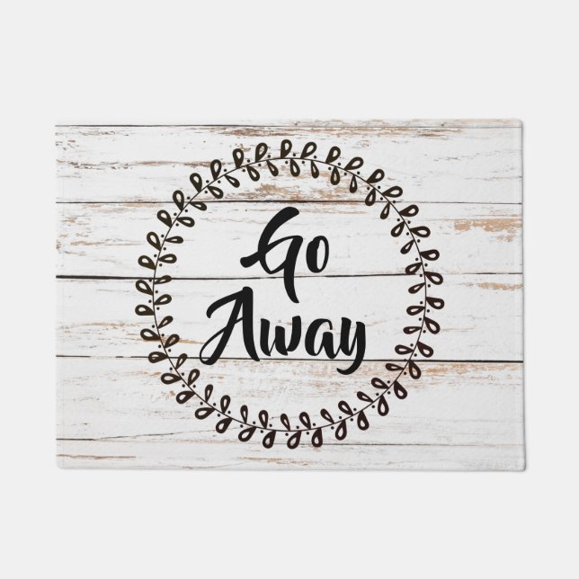 Go Away Door Mat (Front)