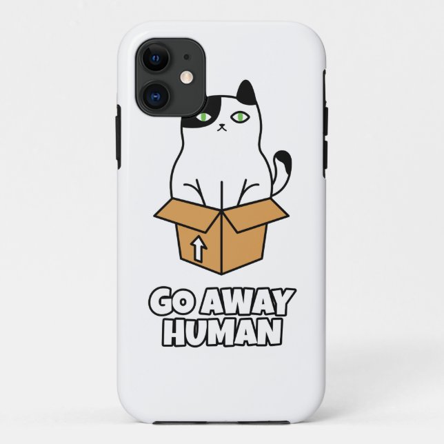 Go Away Human Case-Mate iPhone Case (Back)