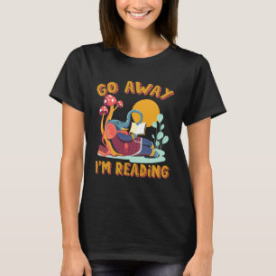 Go Away I m Reading Book Library Librarian Mammoth T-Shirt