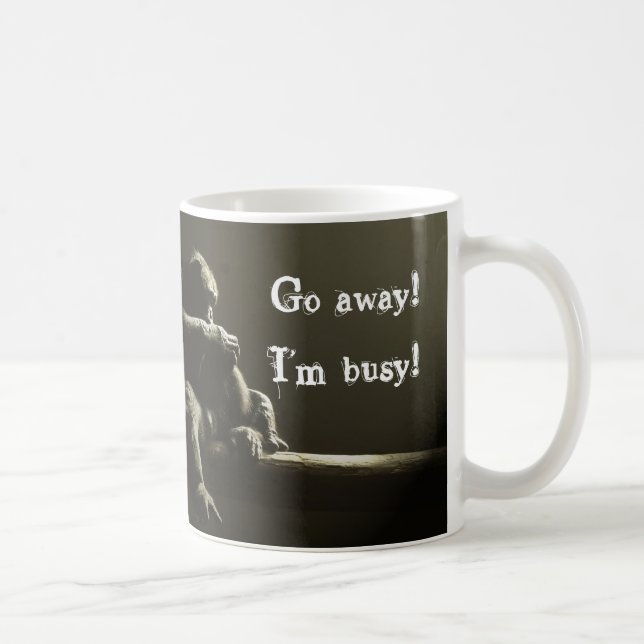 Go away! I'm busy! Coffee Mug (Right)