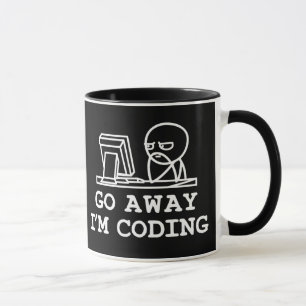 Go Away IM Coding Programmer Gift Mug