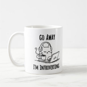 Go Away I'm Introverting Mug
