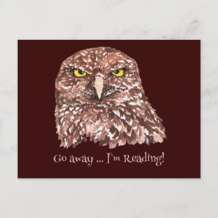 Go away, I'm Reading Fun Quote for book lovers Postcard