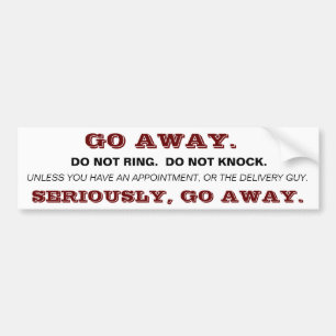 GO AWAY STICKERS