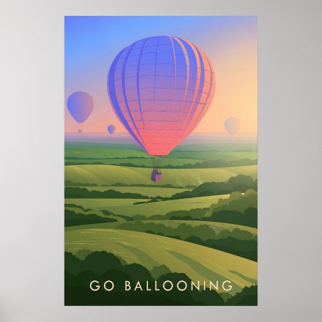 Go Ballooning Travel Poster (Front)