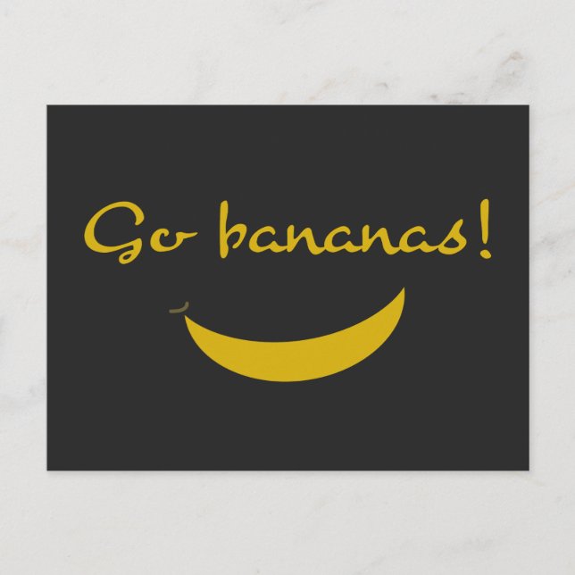 Go Bananas Greeting Card (Front)