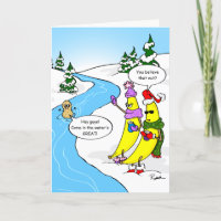 Go Bananas Swimming Nut Funny Christmas
