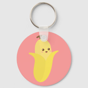 Go bananas with Cute and Happy Banana Key Ring