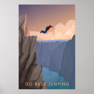 Go Base Jumping Travel Poster