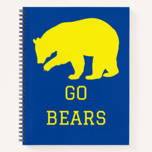 Go Bears Spiral Notebook