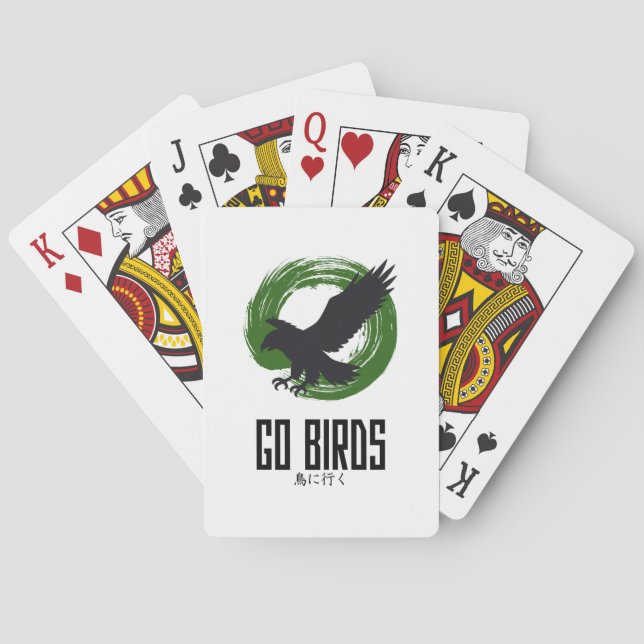 Go Birds ゴーバーズ Japanese‑Style Playing Cards (Back)