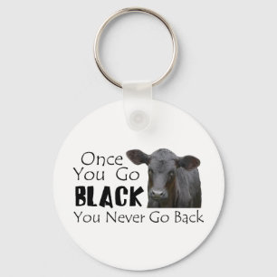 Go Black Angus Key Ring