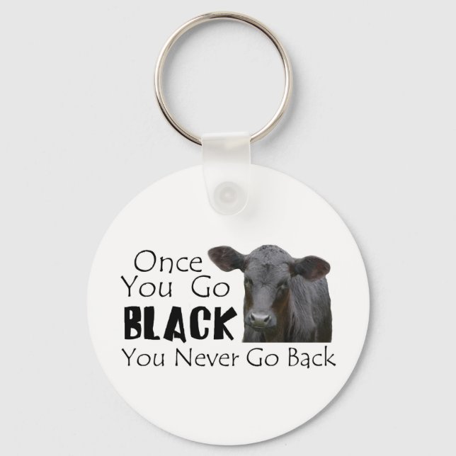 Go Black Angus Key Ring (Front)