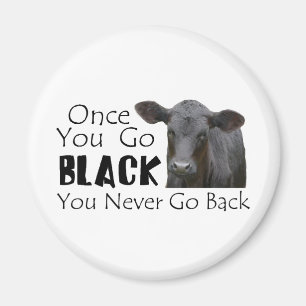 Go Black Angus Magnet