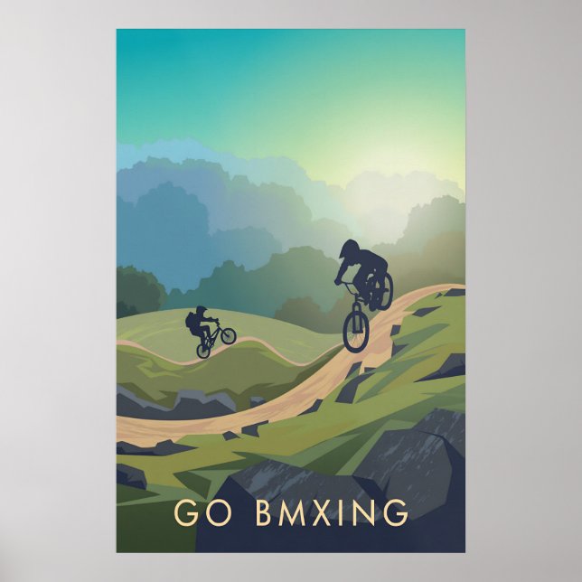 Go BMXing Travel Poster (Front)