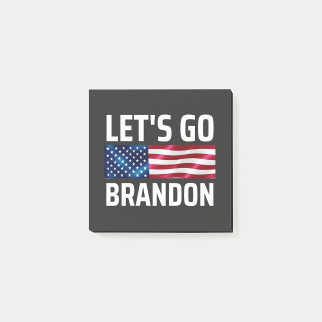 go brandon lets go brandon post-it notes (Front)