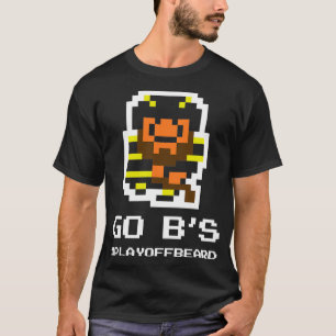 GO Bs 8bit Playoff Beard T-Shirt