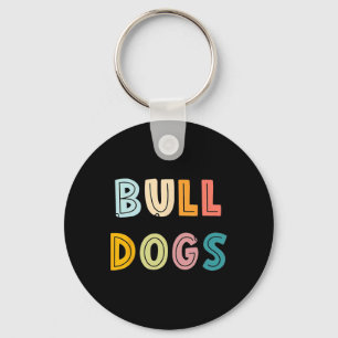 Go Bulldog Football School Spirit Team Mascot Game Key Ring