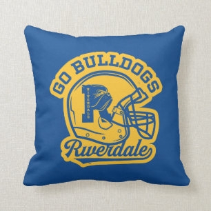 Go Bulldogs Football Helmet Icon Cushion