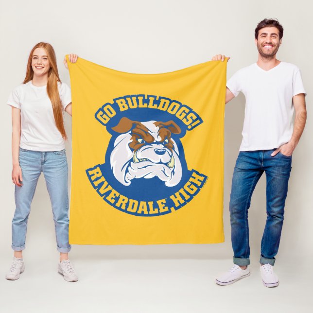 Go Bulldogs - Riverdale High Fleece Blanket (In Situ)