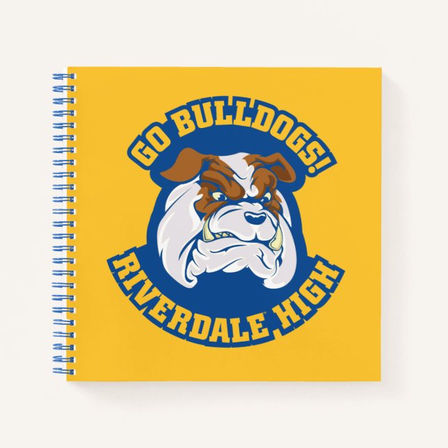 Go Bulldogs - Riverdale High Notebook (Front)