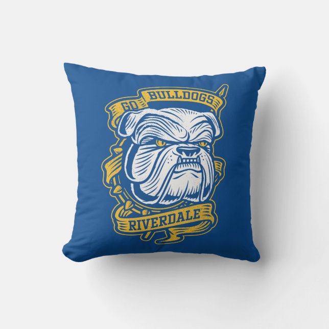 Go Bulldogs - Riverdale Mascot Banner Cushion (Front)