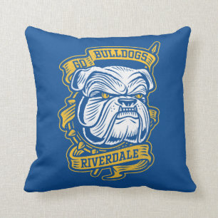 Go Bulldogs - Riverdale Mascot Banner Cushion