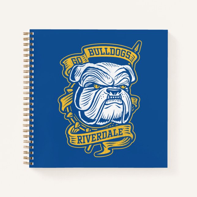Go Bulldogs - Riverdale Mascot Banner Notebook (Front)