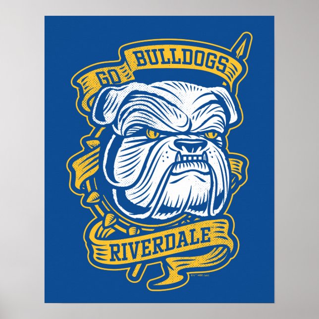 Go Bulldogs - Riverdale Mascot Banner Poster (Front)