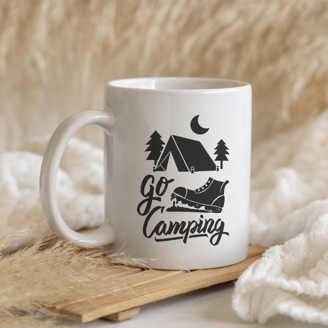 Go Camping Mug – Adventure Awaits Outdoors (Creator Uploaded)