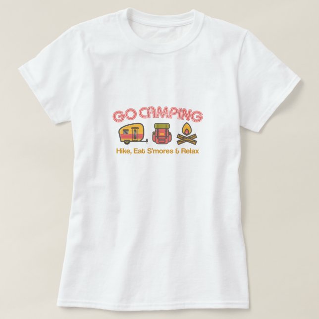 Go Camping Women's Basic T-Shirt (Design Front)
