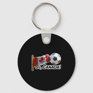 Go Canada Soccer Fan T Shirt_1 Key Ring