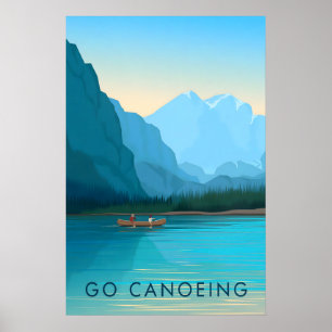 Go Canoeing Travel Poster