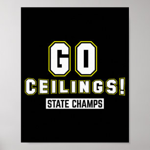 Go Ceilings Ceiling Fan Funny Halloween Costume Sh Poster