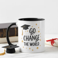 Go Change the World Graduation Quote Design