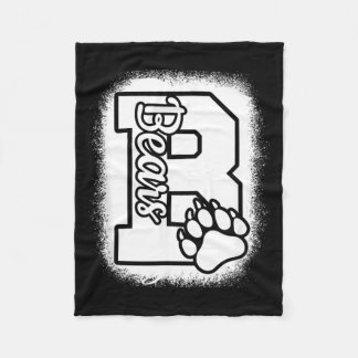 Go Cheer Bears High School Bears Back To School Fleece Blanket