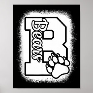 Go Cheer Bears High School Bears Back To School Poster