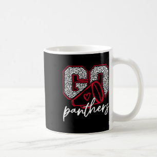 Go Cheer Panthers School Sports Name Panthers Back Coffee Mug