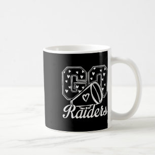 Go Cheer Raiders High School Spirit Fan Team Back Coffee Mug