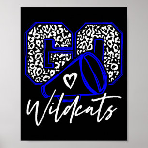 Go Cheer Wildcats School Spirit Fan Team Back to Poster