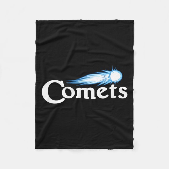Go Comets Football Baseball Basball Cheer Team Fan Fleece Blanket (Front)